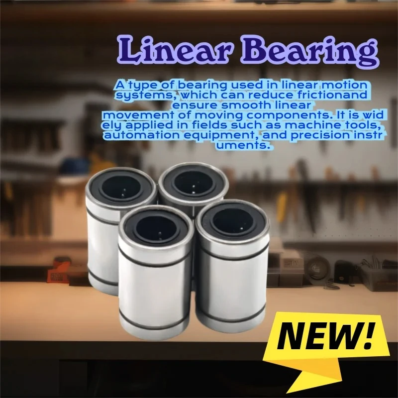 

Высокоточные линейные подшипники LM8UU LM10UU для 3D-принтеров и ЧПУ, стальные подшипники скольжения, 2/5/10 шт.