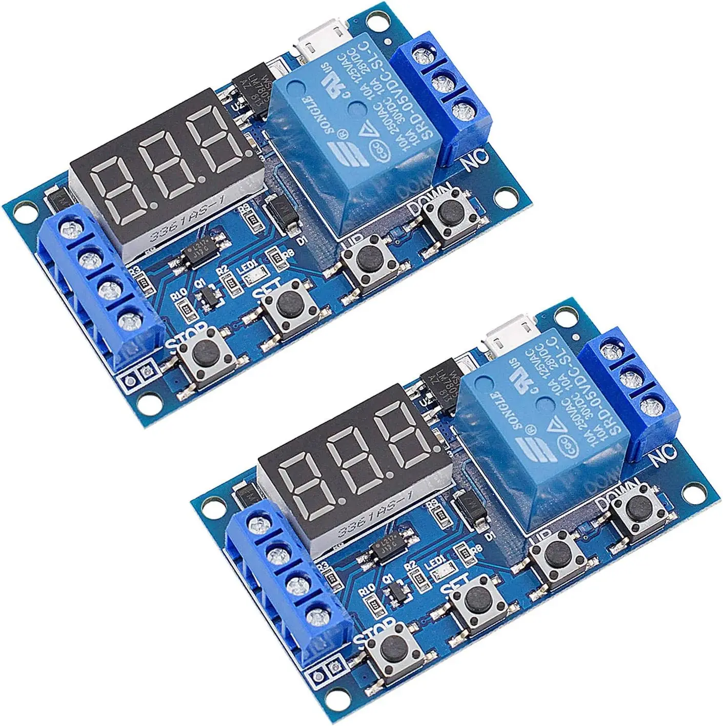 6-30V Relay Module Switch Trigger Time Delay Circuit Timer Cycle Adjustable 828 Promotion