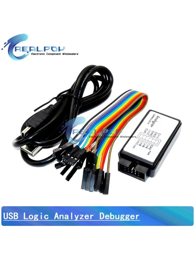 USB-Logikanalysator 24 MHz 8 Kanäle 24 M/Sekunden Logikanalysator Debugger für ARM FPGA Logikanalysator Logik 24 M 8CH