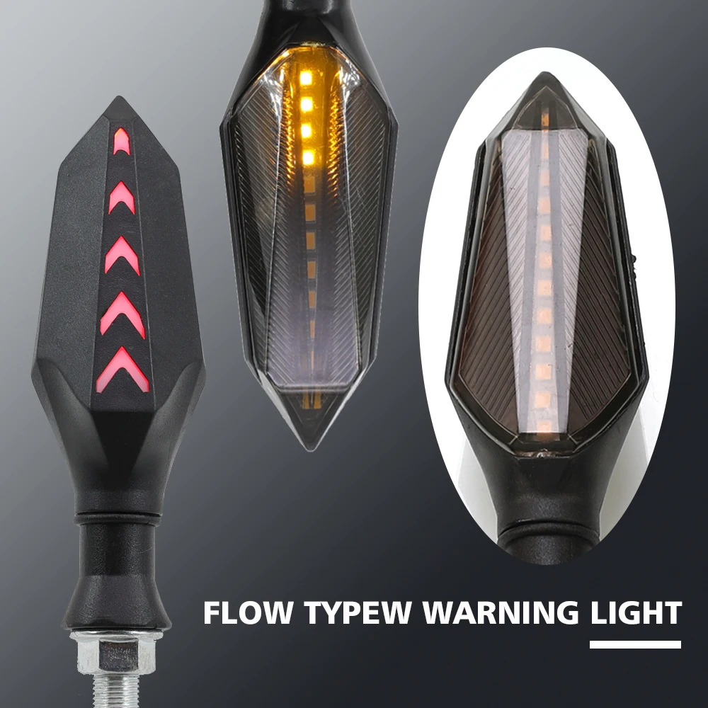 ل Bajaj Pulsar 200 NS/200 RS/200 AS 200RS 200NS 200AS دراجة نارية بدوره مصباح إشارة مؤشرات LED مرنة الوامض فلاشات