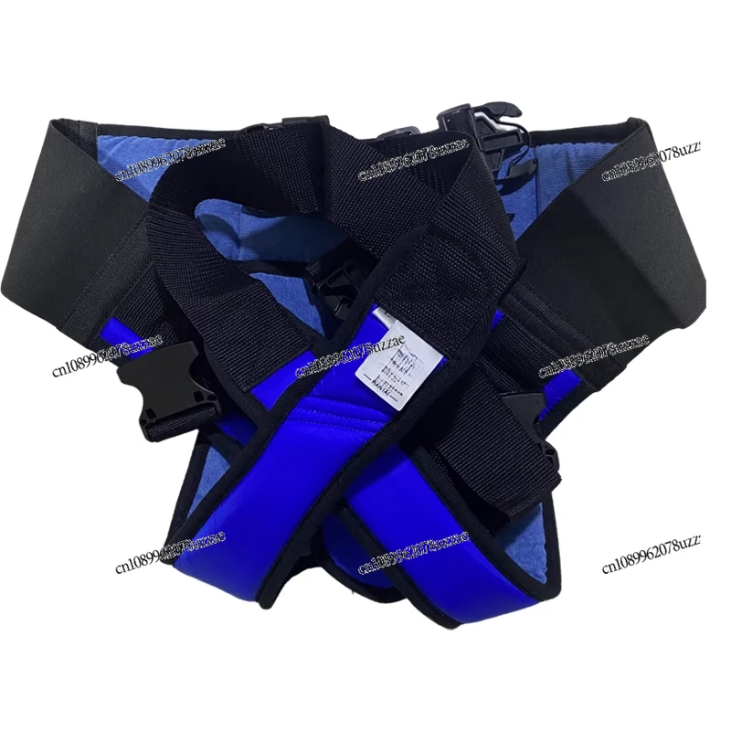 Ceinture fixe Anti-chute pour fauteuil roulant électrique, ceinture de sécurité croisée, gilet d'épaule, ceinture de sécurité étanche pour fauteuil roulant