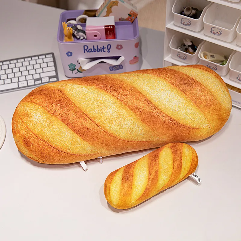 

20~100cm Butter Long French Baguette Bread Plush Pillow Stuffed Food Plushie Peluche Back Support Seat Cushion Decor Gift