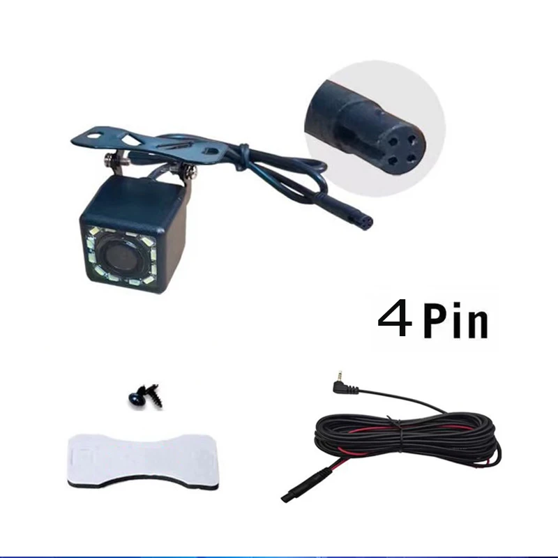 170% universal driving recorder astern image four-hole 12-light HD rear view astern image waterproof sunscreen wide Angle