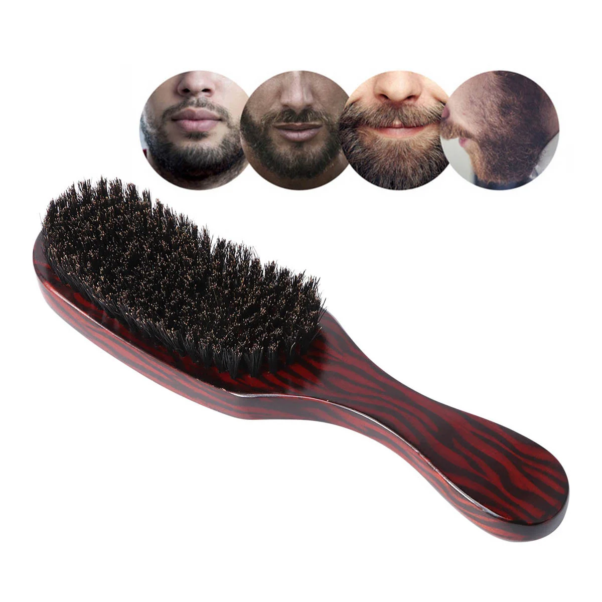 

Women Natural Bristles Wave Hair Brush Beech Combs Natural Texture Massage Anti-static Hair Care Massage Hair Comb for Hair