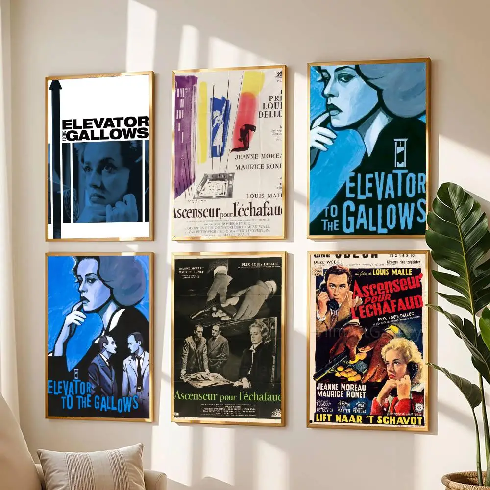 classic movie E-Elevator to the Gallows-S Poster Modern Wall Decal for Living Room Cafe Office Bar and Bedroom