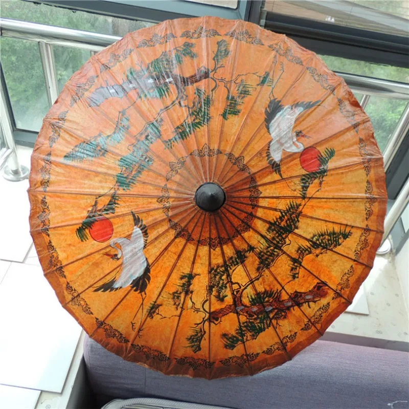 Hand-painted classical oil-paper umbrellas for tea room decorative craftsmanship