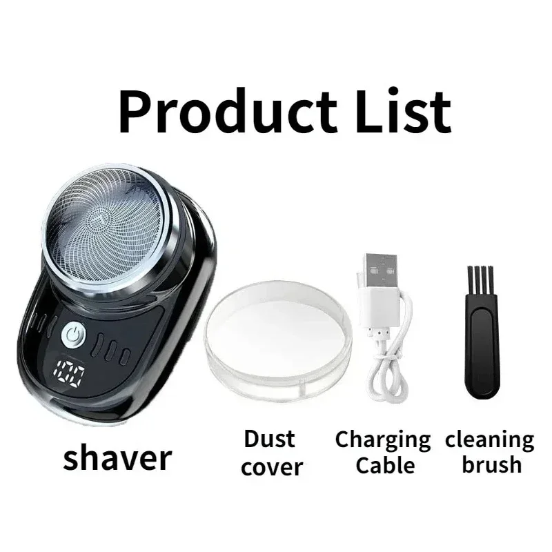 Men Electric Shaver Waterproof Razor Mini Portable Detachable Shavers USB Rechargeable Travel Beard Body Hair Trimmer Remover