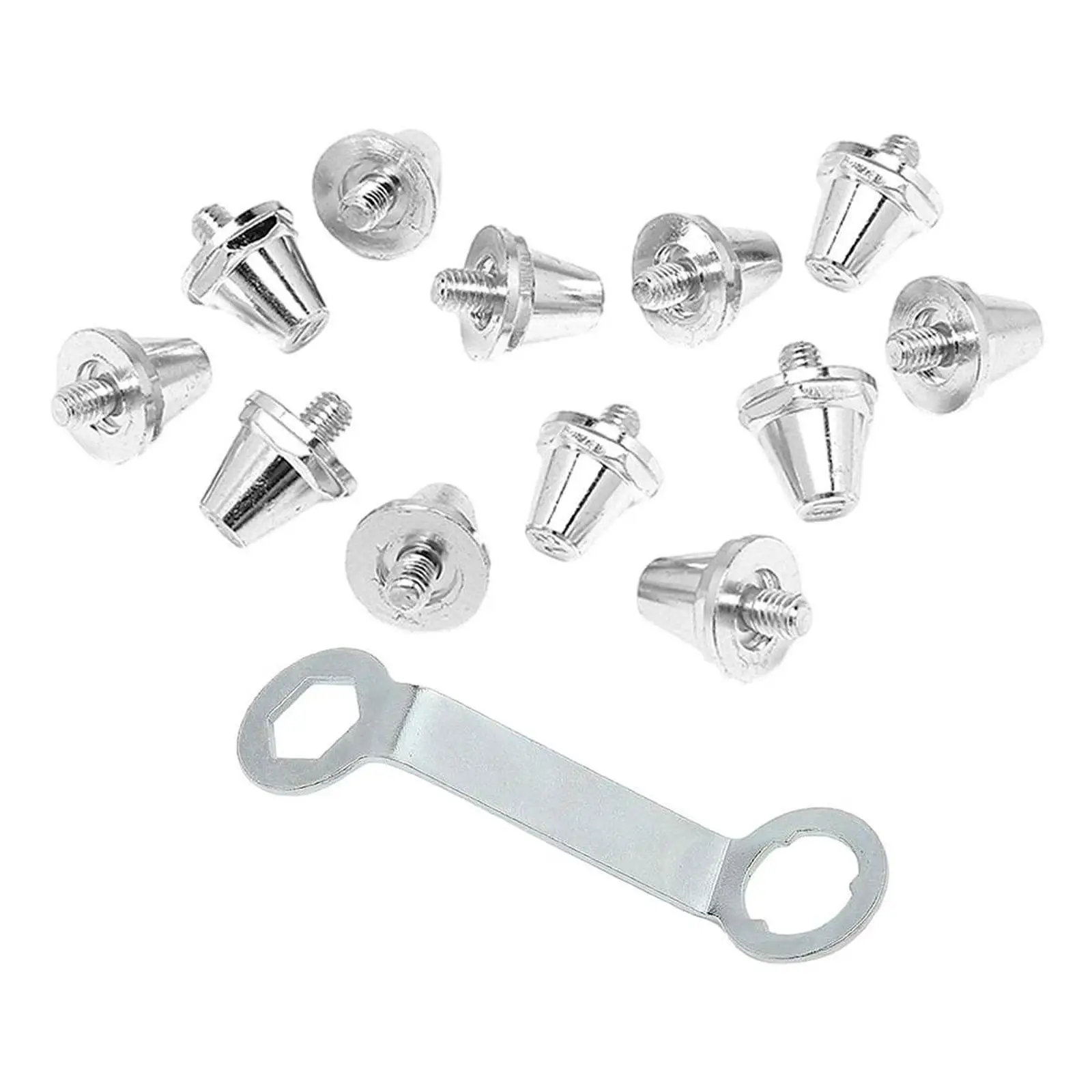 

Football Boot Studs Nonslip Firm Ground with Wrench Football Shoe Spikes