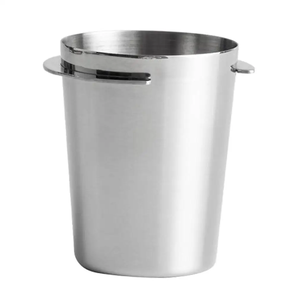 Stainless Steel Coffee Dosing Cup Receiver Mug 58mm for Espresso Machine Powder Container Kitchen Bar Tool Easy Clean Reusable