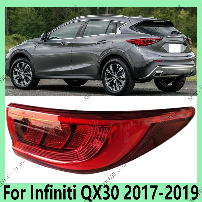 

Для Infiniti QX30 2017 2018 2019, автомобильный задний фонарь в сборе, указатель поворота, тормозной сигнал, задний бампер, дневные ходовые огни