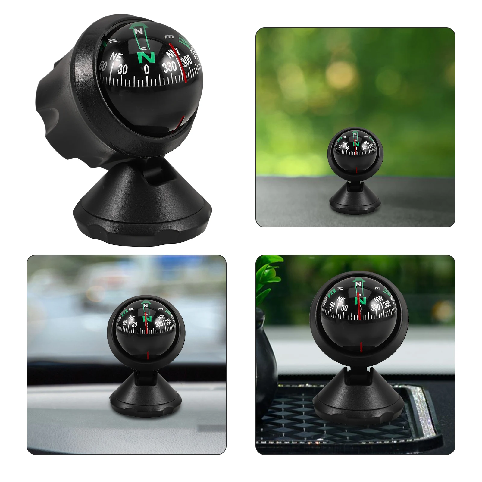 

Car Compass Ball High Precision Dashboard Direction Finder For Vehicle Navigation Outdoor Travel Suv Rv Atv Boat Use