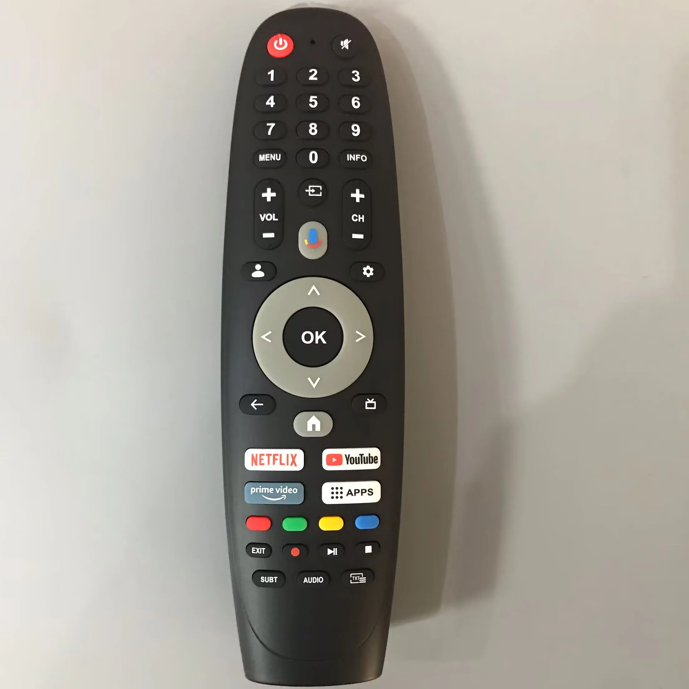 Brand new original voice remote control, compatible with MAGIC TVs (must have the same shape and buttons).