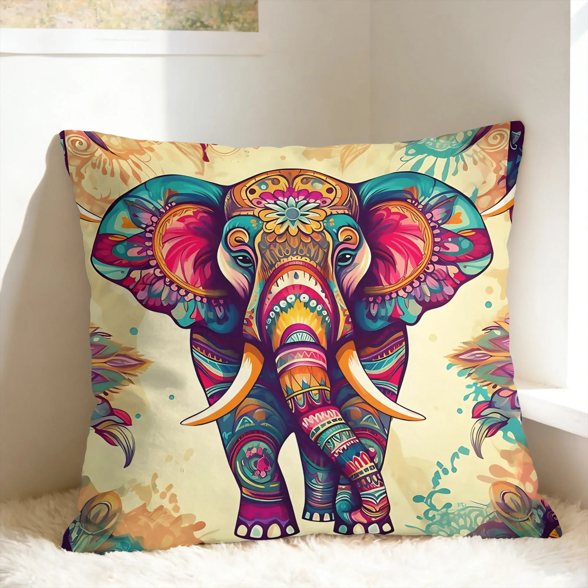 Exotic Animals & Abstract Patterns Pillow Case  Soft Pillow Cover Fashion Pillowcases For Wedding Party Home Decor
