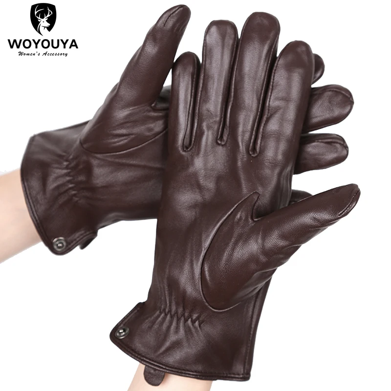 New products Winter gloves for men sheepskin Men\'s gloves keep warm men\'s winter gloves high-end men\'s leather gloves-8011Y