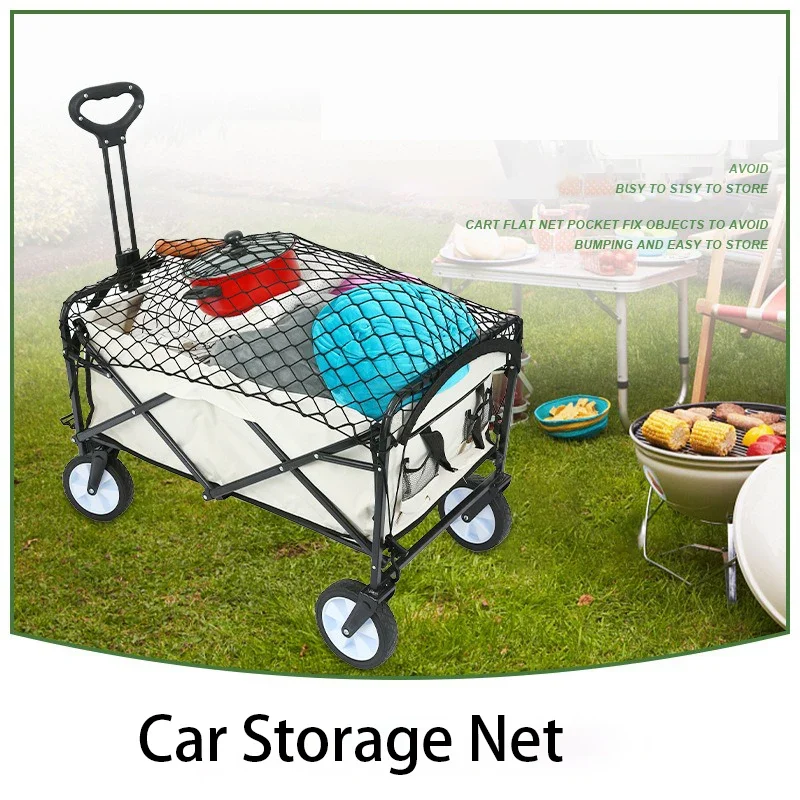 1/2Pcs Car Trunk Net Camper Cart Storage Elasticity Net Trunk Cargo Storage Organizer Luggage Net Holder Car Accessories