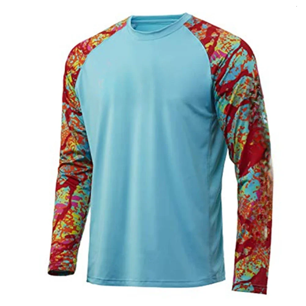 Fishing Shirt Long Sleeve Uv Protection Man Outdoor Summer Fishing Clothing Jersey Men\'s Fishing Apparel UPF 50+
