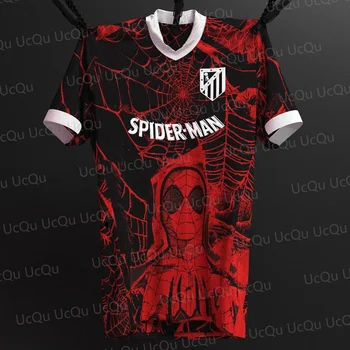 2024 New Spider-Man Madrid Special Commemorative Edition Arriavl Football Kit T-shirt For Adult/Kids