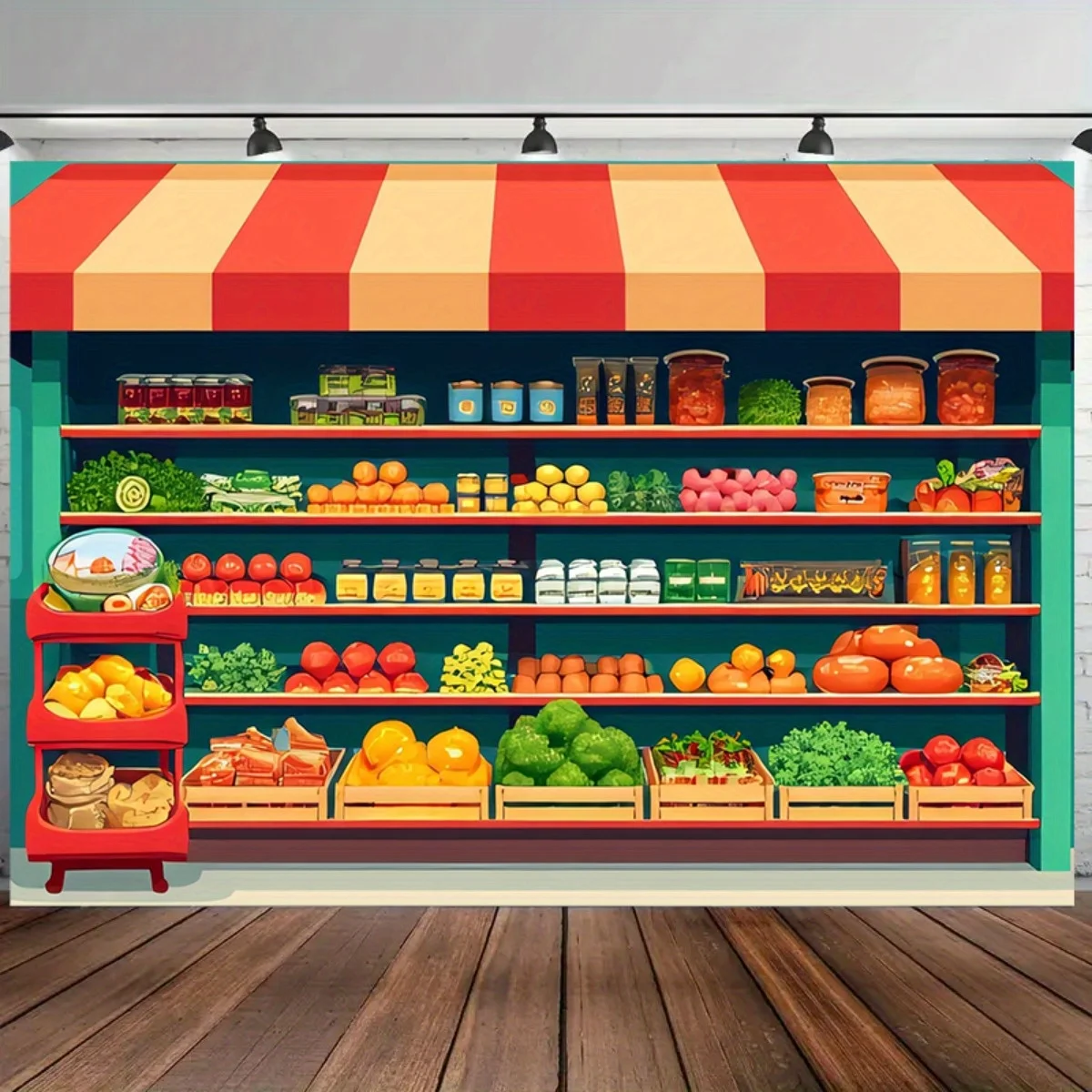 conception-graphique-2d-toile-de-fond-grand-format-pour-scene-de-supermarche-ideale-pour-affiches-decorations-de-fetes-d'anniversaire-et-de-mariages