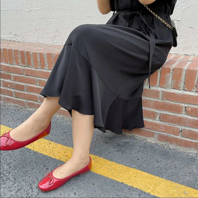 

Женский irt размера плюс Dr для похудения, длина миди, ort Sve, чехол для живота, летняя мода, корейский материал из полиэстера