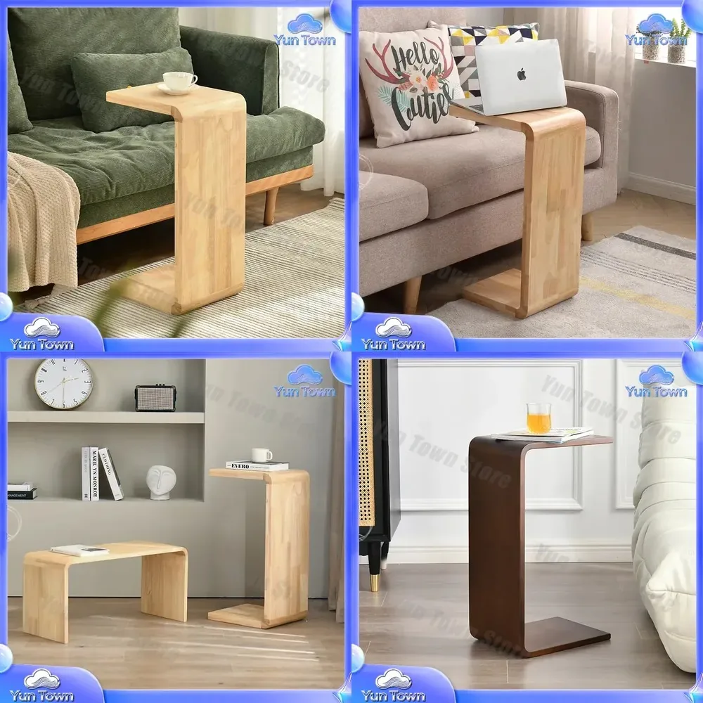 C-type Sofa Side for Living Room Removable Coffee  Minimalist Bay Window Small Table Bedroom Bedside Table