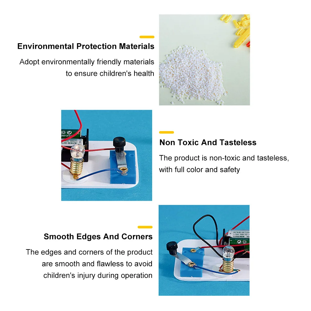 Physics Science Experiment Assembly Electric Circuit Modle Model Educational Toys for Children Puzzle Technology Project DIY Kit