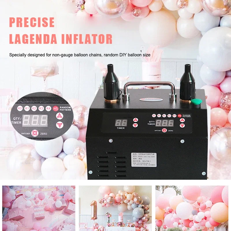 Electric Pump Inflatable Pump Machine Helium Portable Automatic Blowing Balloon Machine Foot Pedal Type