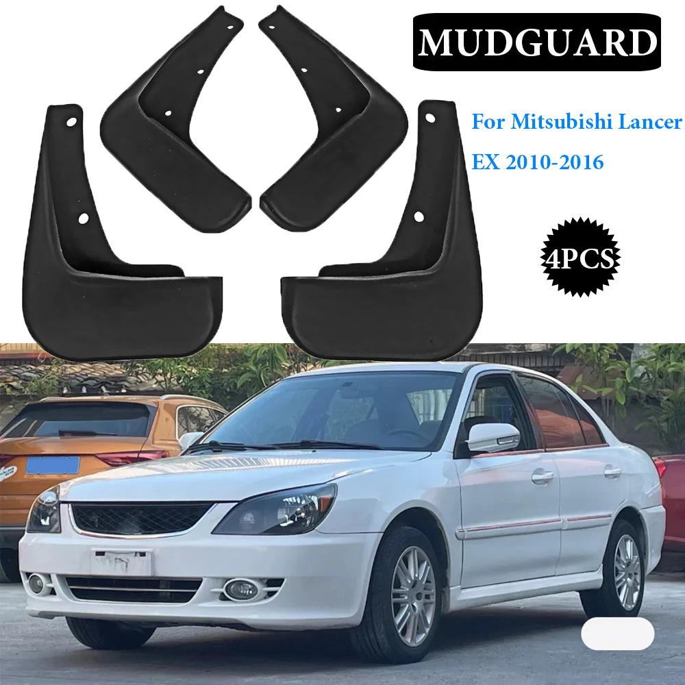 

Front Fender Flares Rear Splash Guards Mud Flaps Mudguards for Mitsubishi Lancer EX Sport 2010 2011 2012 2013 2014-2016