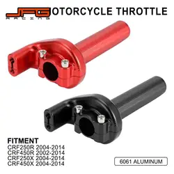 Motorcycle CNC Aluminum Throttle Grips Twist Handle For HONDA CRF250R CRF450R CRF250X CRF450X CRF 250R 450R 250X 450X