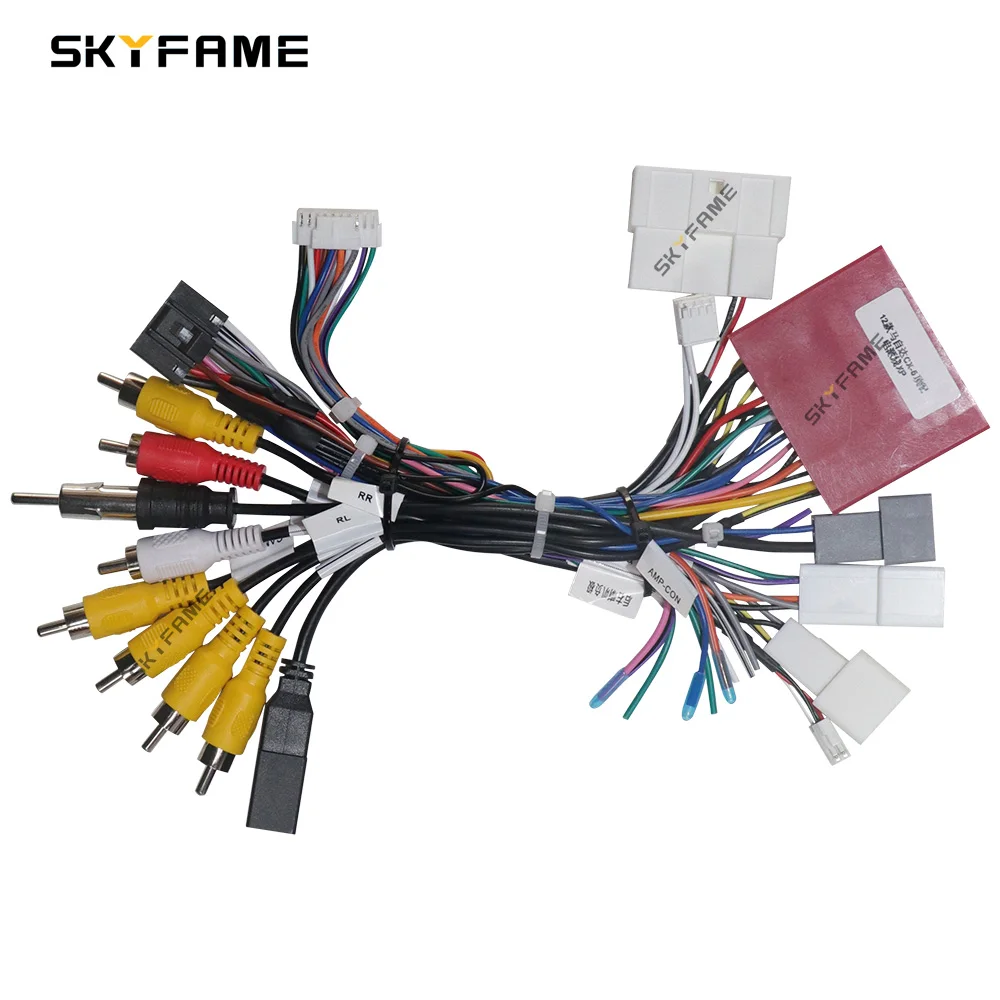 SKYFAME-Adaptador de arnés de cables Android para coche, decodificador de caja Canbus para Mazda 6 Atenza CX-5 CX5 MZ-SS-07A, 16 pines