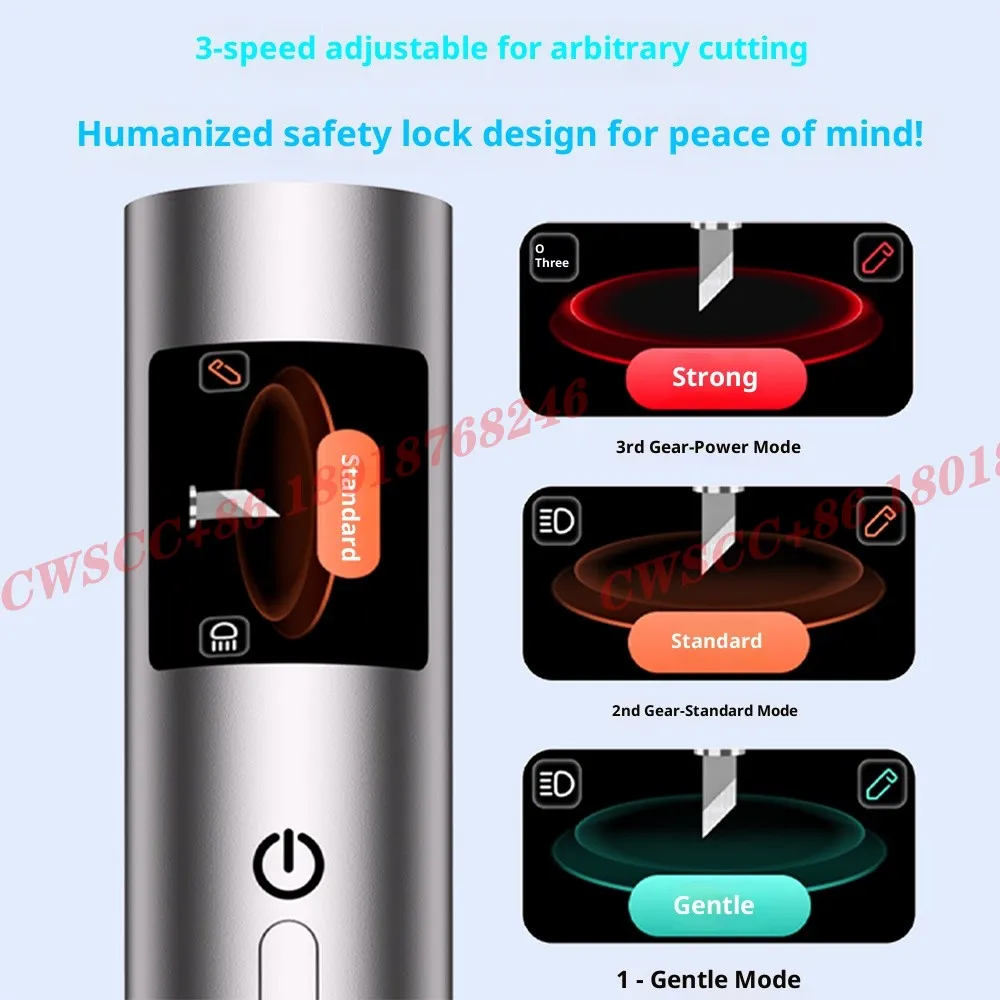 KS-F1 القاطع بالموجات فوق الصوتية المحمولة ثلاثية الأبعاد الطباعة تلميع فوهة بلاستيكية الراتنج PCB أداة الحفر الكهربائية #3