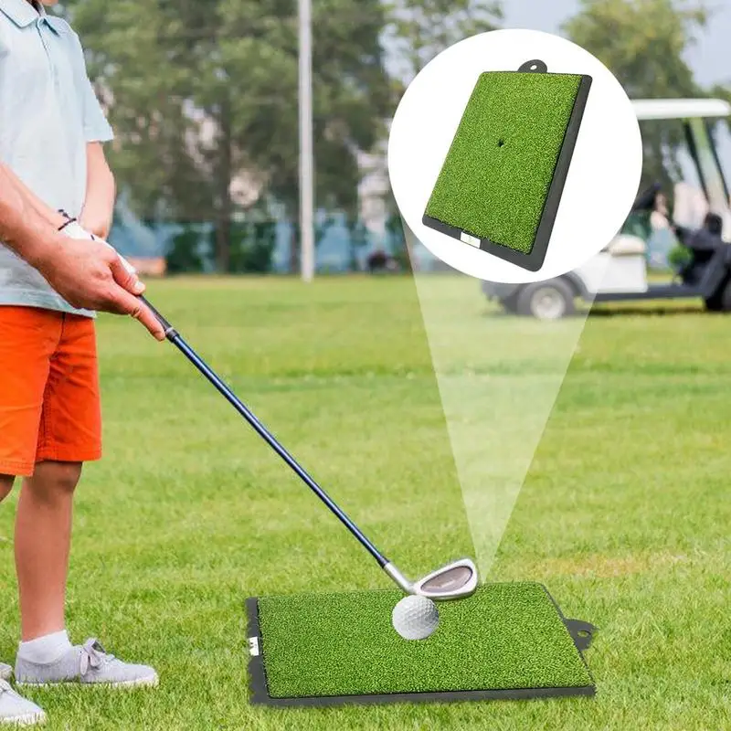 Golf Practice Mat Golf Practice Hitting Mat Golf Practice Impact Mat Swing Trainer With Replaceable Feedback Sheet Golf Practice