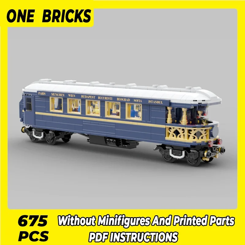 City Vehicle Model Moc Building Bricks Orient Express Train 1225 Technology Modular Blocks Gift Christmas Toys DIY Sets Assembly