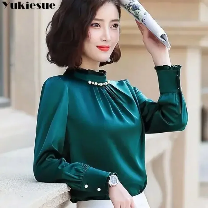 

2025 blusas mujer de modalong sleeve women shirts womens tops and blouses chiffon blouse shirt feminina clothes 5XL tops