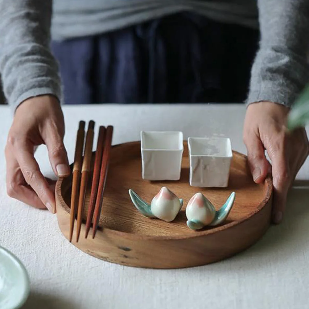 

2Pcs Creative Ceramic Chopstick Stands Elegant Chopsticks Racks Spoon Fork Holders Non Slip Table Decor