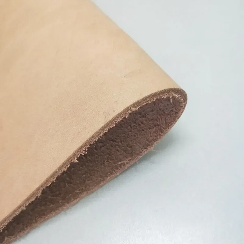 Genuine Cowhide Leather Car Seat Submat, Super Thick Breathable Cushion, Vegetable Tanned Top Layer, True Color, 4mm Thickness