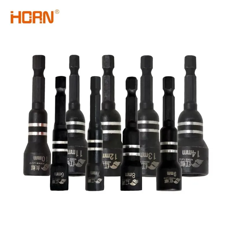 

3/4/6/9pcs Hex Magnetic Socket Wrench Socket Electric Drill Tool Accessories Auto Repair Tool Impact Extension & Socket Adapter