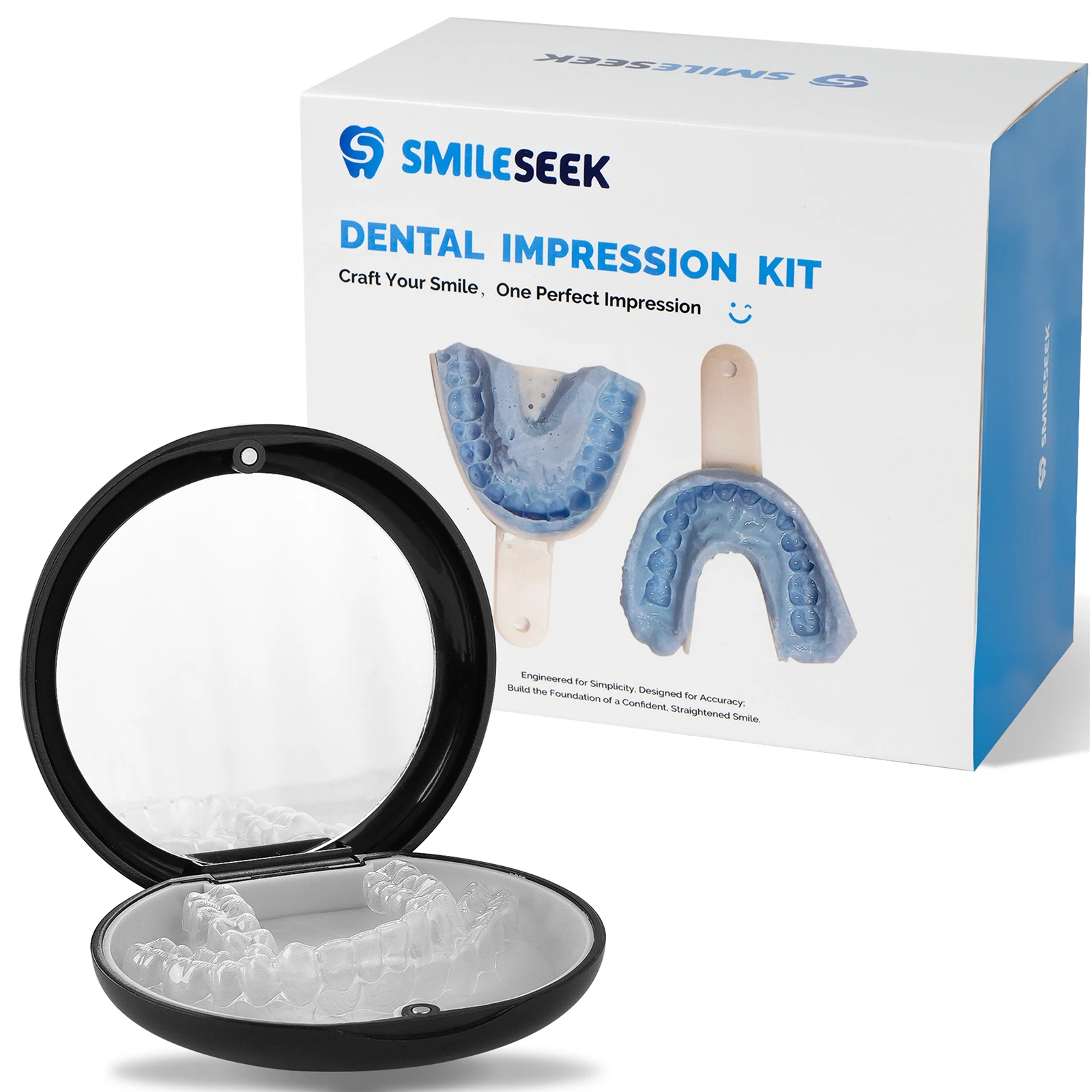 

SMILE SEEK Custom Retainer for Teeth – Upper & Lower Dental Retainers, BPA & Latex-Free DIY at-Home Retainer Kit