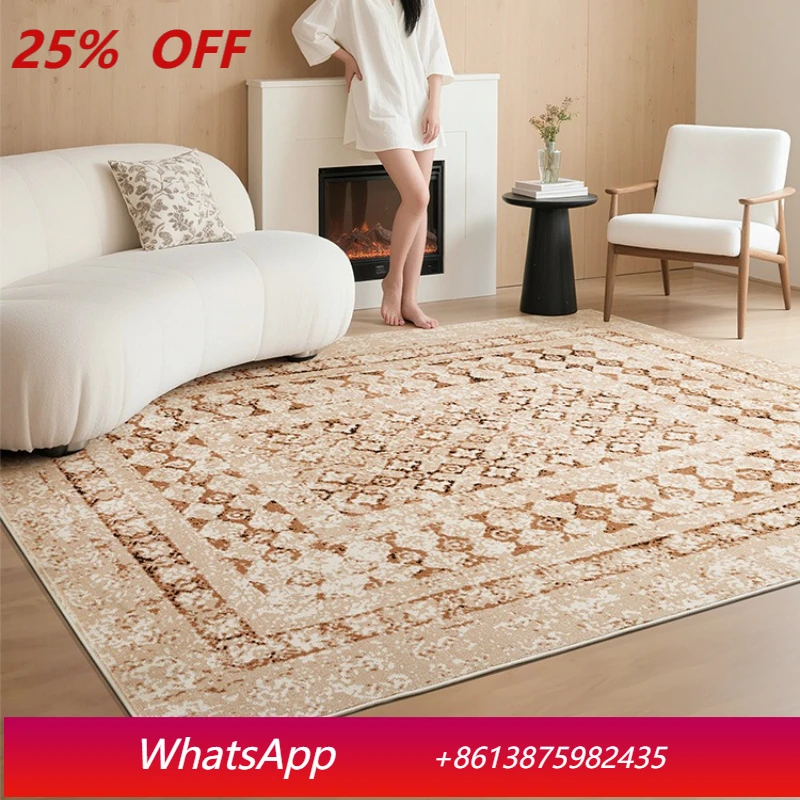 

LTT modern Chinese style carpet living room super soft log style bed and breakfast carpet bedroom bedside carpet