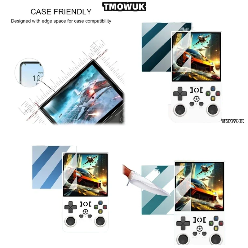 For R36Max V40Max R36Ultra R36Plus Anti-fingerprint Tempered Glass Screen Protector For Retro Game Console