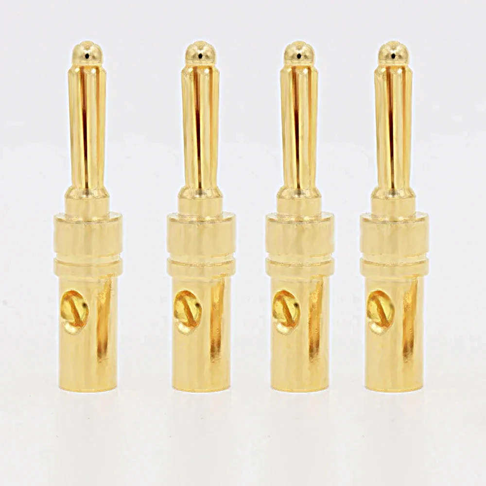 

BA1474 HIFI коннекторы для аудио колонок 24K позолоченный Банановый штекер для DIY динамика кабель Банановый штекер