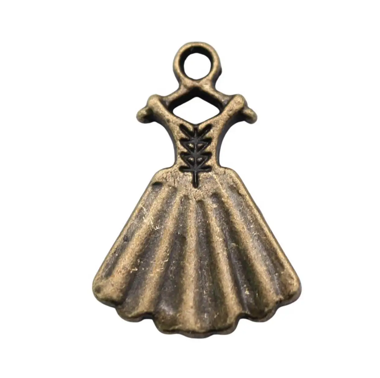 25pcs   20*13mm    Zinc alloy metal lovely dress design pendants for handmade      HW3371
