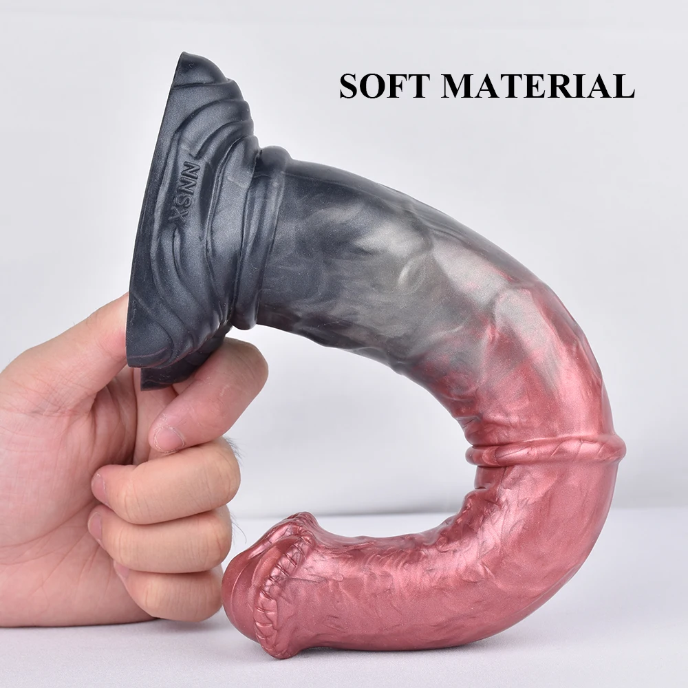 NNSX Unique Horse Realistic Dildo With Sucker For Women Men Silicone Fantasy Penis Anal Butt Plug Female Suxual Erotic Products