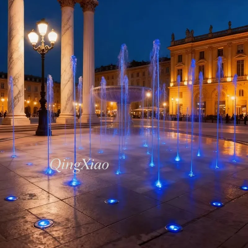 Dry‑Deck Interactive Water Feature Project Custom Plaza Ground Sprinkler Fountain For Public Outdoor Urban Landscape Layout