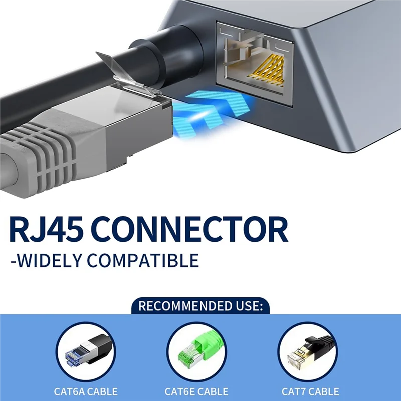 Ethernet-adapter voor bedraad extern netwerk, aansluiting voor Starlink-bediende Gen 2, met Starlink-satellietschotel, RJ45
