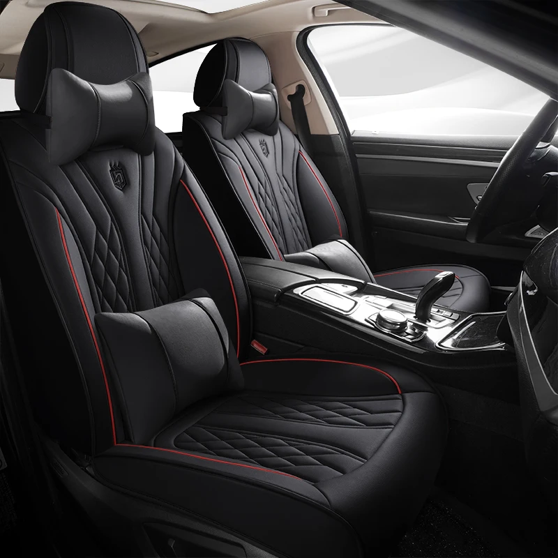 3D PU Leather Universal Car Seat Cover For Nissan X Trail T32 Note E12 Jetta A4 Skoda Rapid Auto Accessories Seat Protectors
