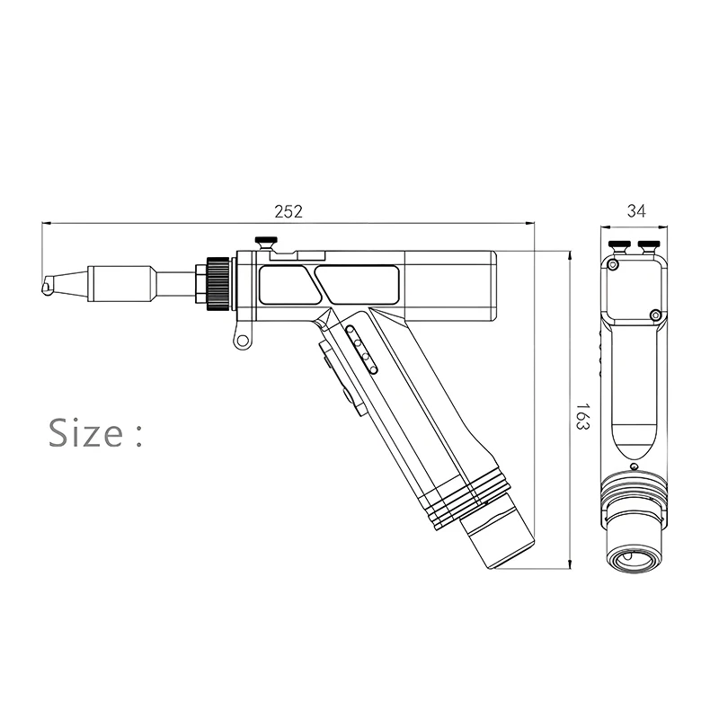 3000 W Handfaserlaserschweißgerät 3 in 1 Handlaserschweißgerät für Metall mit Raytools SUP23T SUP21T Schweißpistole