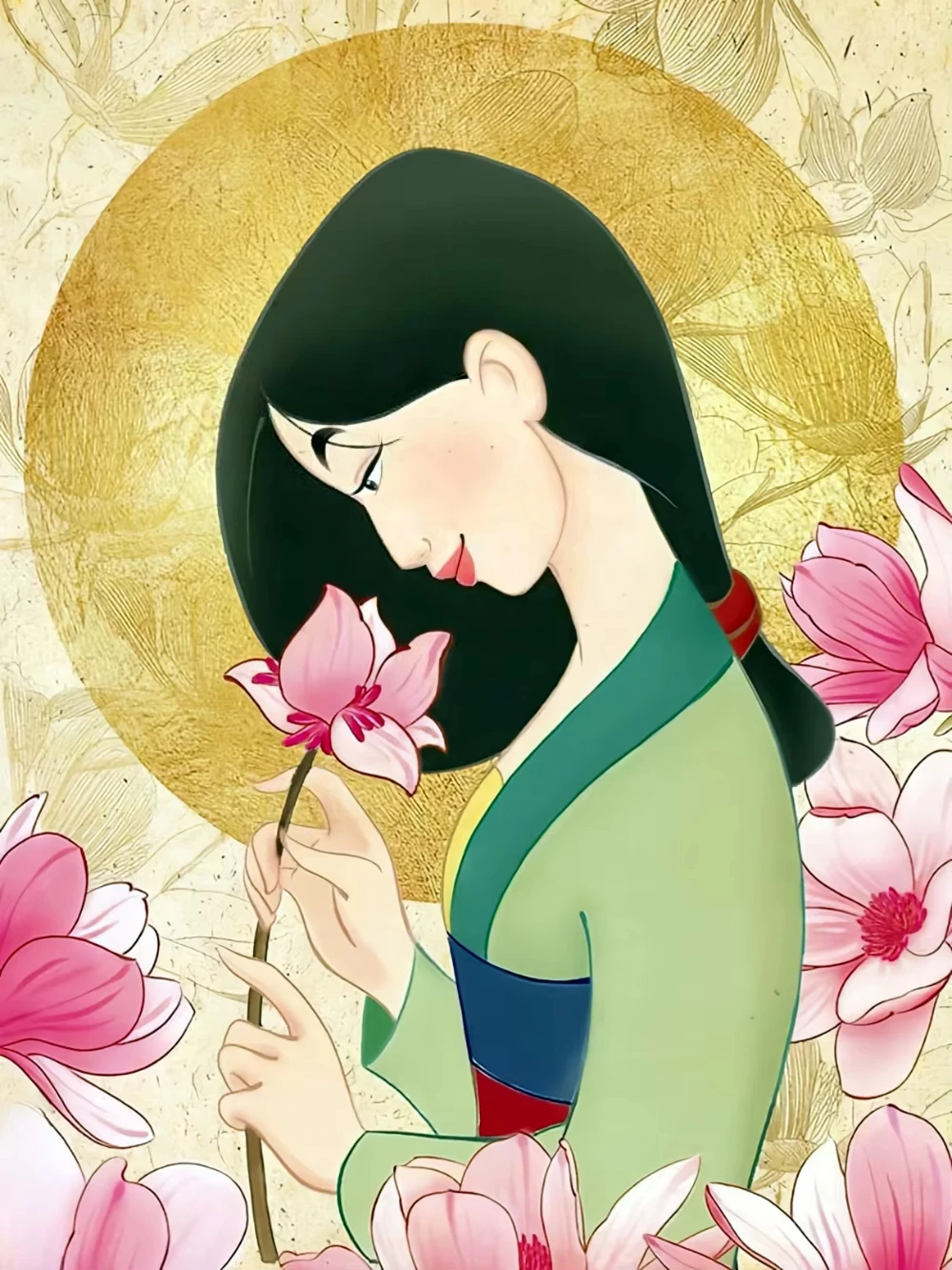 MINISO فرملس ديزني 5D DIY الماس الفسيفساء مولان الأميرة الراين اللوحة الماس التطريز جديد وصول ديكور المنزل #1