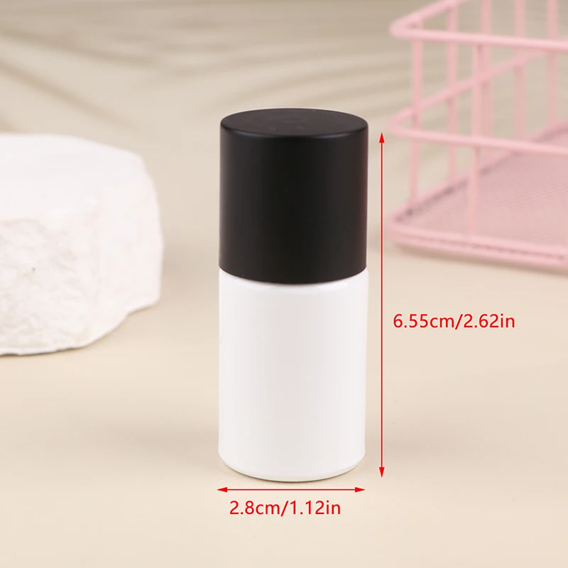 10ml Empty Transparent Glass Nail Polish Bottle Empty With Lid Brush Cosmetic Containers Nail Glass Bottles With Brush