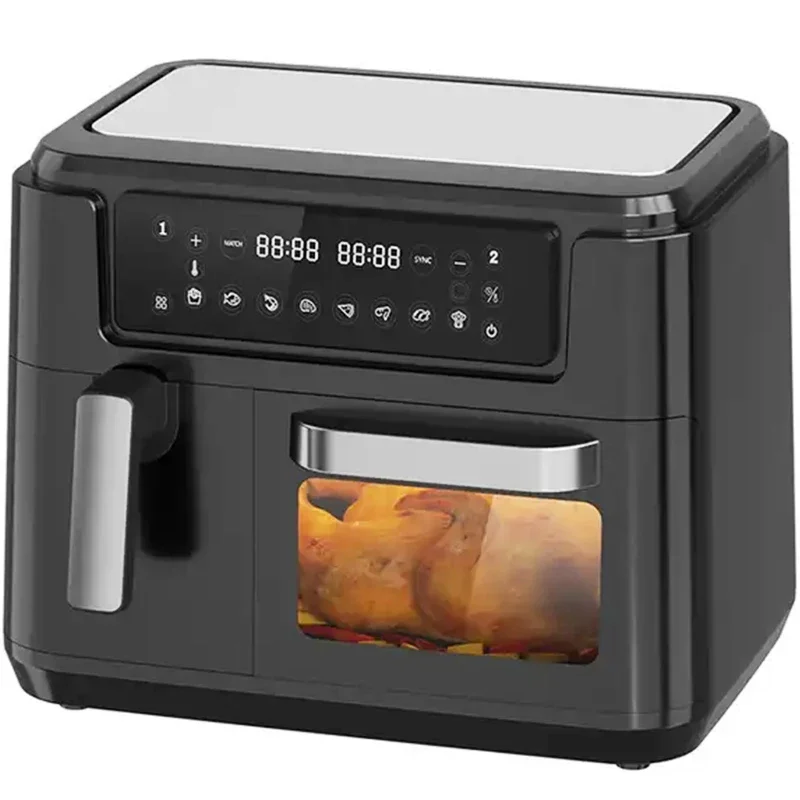 

Fryer 8L 9L Double Basket air fryer double dual air-pots Non-Stick Cooking Surface healthy home use digital air fryer