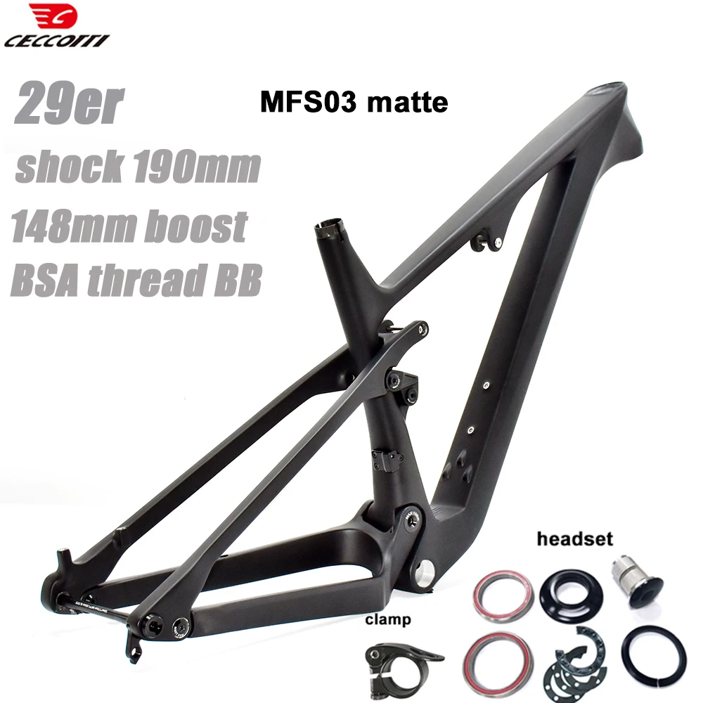 

CECCOTTI подвесная рама MTB 148*12 Boost BSA, резьба 73 мм, 29er, карбоновая рама MTB, мягкая хвостовая рама для горного велосипеда